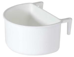 Kunststof voederbak voor vogels wit