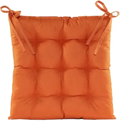 Anna's Collection zitkussen gewatteerd 38x38cm oranje Anna's Collection zitkussen gewatteerd 38x38cm oranje