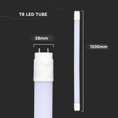 V-TAC LED-buis-Buis Energielabel: E (A - G) G13 T8 16.5 W Warmwit 1 stuk(s) (Ø x l) 28 mm x 1200 mm - thumbnail