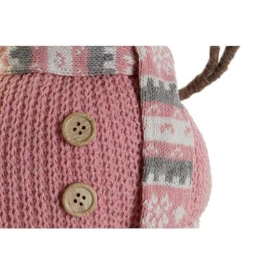 Decoratie DKD Home Decor Wit Bruin Roze 30 x 16 x 33 cm (2 Stuks)