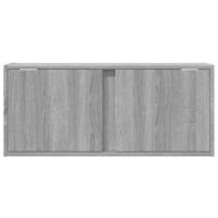 Tv-wandmeubel met LED 80x31x35 cm grijs sonoma eikenkleurig - thumbnail