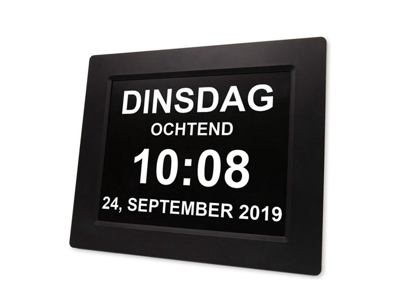 Digitale Dementieklok met XL Beeldscherm Digitale Dementieklok met XL Beeldscherm