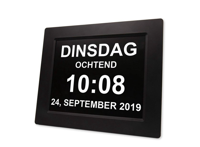 Digitale Dementieklok met XL Beeldscherm - thumbnail