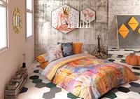 Dekbedovertrek set Lois CORSO P. Oranje Bed van 90 3 Onderdelen - thumbnail