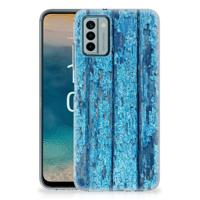 Nokia G22 | Bumper Hoesje | Wood Blue - thumbnail