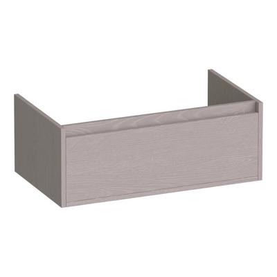 Brauer Hope - Onderkast - 80 cm - met 1 Softclose Lade Greeploos en 1 Sifon Uitsparing - Timber Greige