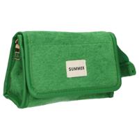 Traveller Spiegeltas badstof groen 16,5cm x 12cm - thumbnail