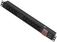 LINDY 1U 10 Manier CEI-contactdozen, horizontale PDU met CEI-netkabel - thumbnail