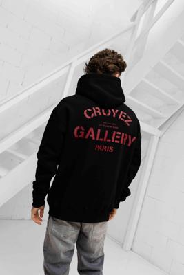 Croyez Gallery Hoodie Heren Zwart/Rood - Maat M - Kleur: RoodZwart | Soccerfanshop