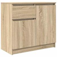 Dressoir met lade 71x35x65 cm spaanplaat sonoma eikenkleurig - thumbnail