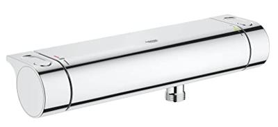 Grohe Grohtherm 2000 douche thermostaatkraan 12cm zonder s-koppelingen chroom Grohe Grohtherm 2000 douche thermostaatkraan 12cm zonder s-koppelingen chroom
