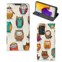 Samsung Galaxy A72 (5G/4G) | Hoesje maken | Vrolijke Uilen - thumbnail