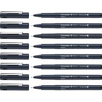 Schneider fineliner Pictus, etui van 8 stuks, zwart - thumbnail