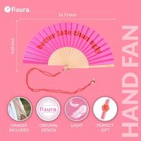 Houten waaier Better Late Than Ugly - thumbnail