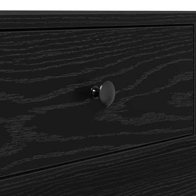 Salontafel Zwart eiken 90 x 90 x 28 cm Bewerkt hout