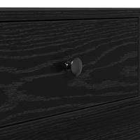 Salontafel Zwart eiken 90 x 90 x 28 cm Bewerkt hout - thumbnail