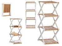 Planken Gift Decor Wit Bruin Hout 32 x 96 x 39 cm Opvouwbaar - thumbnail