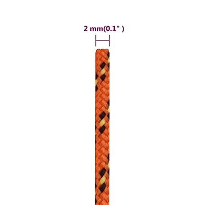 VidaXL Boottouw 2 mm 500 m polypropyleen oranje VidaXL Boottouw 2 mm 500 m polypropyleen oranje