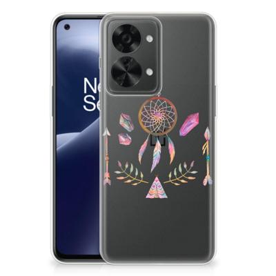 OnePlus Nord 2T Telefoonhoesje met Naam Boho Dreamcatcher OnePlus Nord 2T Telefoonhoesje met Naam Boho Dreamcatcher