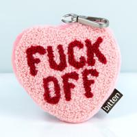 Fuck Off hart sleutelhanger - thumbnail