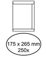 Envelop akte 175 x 265 mm zelfklevend 100 gr wit - thumbnail