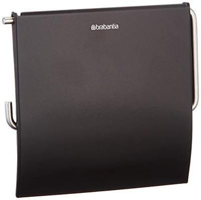 Brabantia Toiletrolhouder met Klep Mat Zwart
