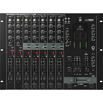 Behringer DX2000USB - Professionele 7-kanaals DJ-mixer met INFINIUM 'contactloze' VCA-crossfader en USB-/audio-interface