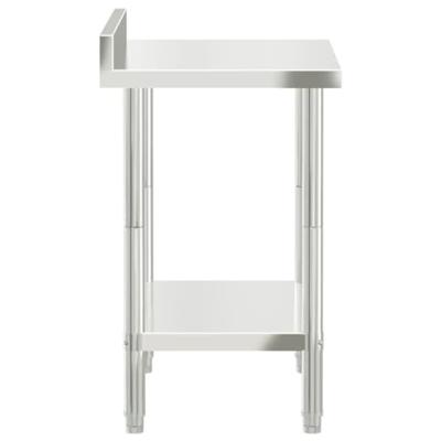VidaXL Keukenwerktafel met spatscherm 82,5x55x93 cm roestvrij staal VidaXL Keukenwerktafel met spatscherm 82,5x55x93 cm roestvrij staal