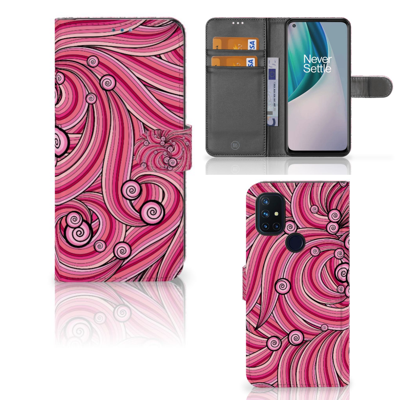 OnePlus Nord N10 Hoesje Swirl Pink OnePlus Nord N10 Hoesje Swirl Pink