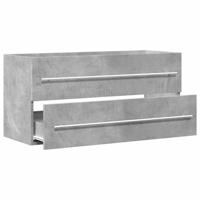 Wastafelkast 100x38,5x48 cm spaanplaat betongrijs - thumbnail