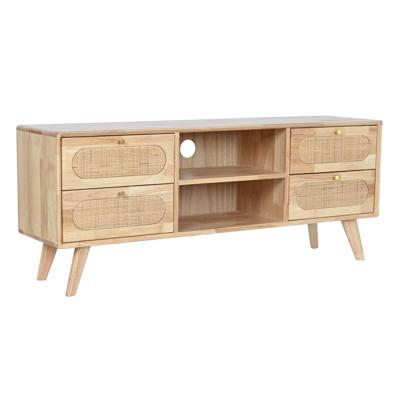 Tv-meubel DKD Home Decor Natuurlijk Metaal Rubberwood 120 x 30 x 48 cm