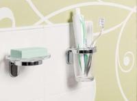 Tandenborstelhouder Sapho Zero Hangend Chroom / ABS - thumbnail