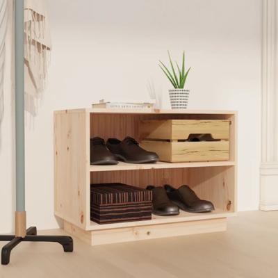 VidaXL Schoenenkast 60x34x45 cm massief grenenhout VidaXL Schoenenkast 60x34x45 cm massief grenenhout