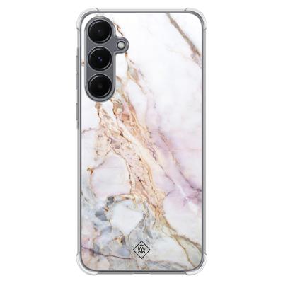 Samsung Galaxy A55 shockproof hoesje - Parelmoer marmer Samsung Galaxy A55 shockproof hoesje - Parelmoer marmer