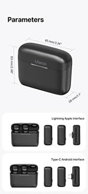 Ulanzi J12 Draadloze smartphone microfoon USB-C - thumbnail