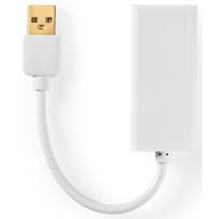 USB 2.0-Adapter | USB-A Male - RJ45 Female | 10/100 Mbit | 0,2 m | Wit - thumbnail