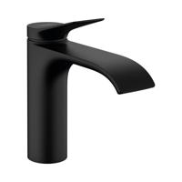 Hansgrohe Wastafelmengkraan Vivenis Eengreeps 110 Met Trekwaste Mat Zwart - thumbnail
