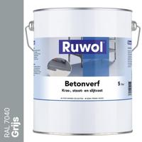 Ruwol Betonverf Grijs (RAL 7040) 5 liter - thumbnail