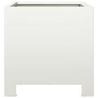 VidaXL Plantenbakken 2 st 30x30x30 cm staal wit - thumbnail