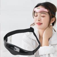 Household Rechargeable Intelligent Electronic Head White Noise Sleep Instrument Acupuncture Physical Therapy Massage Machine (Black) - thumbnail