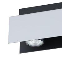 Eglo PlafondlampViserba 2-lichts wit en zwart - 97395 - thumbnail