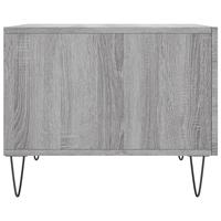 Salontafels 2 st 50x50x40 cm bewerkt hout grijs sonoma eiken - thumbnail