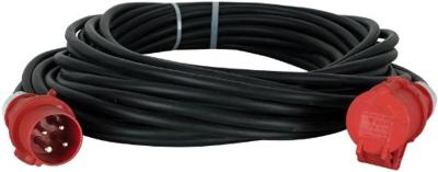Showtec Motorkabel CEE 4P rood 16A 20m