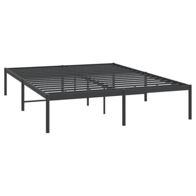 Bedframe metaal zwart 140x190 cm