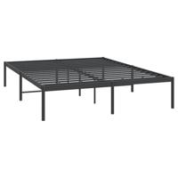 Bedframe metaal zwart 140x190 cm - thumbnail