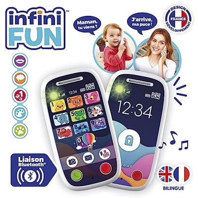 Speelgoedtelefoons - KD - Mijn eerste telefoonduo - Realistische communicatie en leercijfers en kleuren