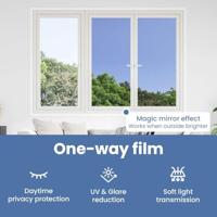 VidaXL Zonnefolies 5 st statisch reflecterend pvc zilverkleurig - thumbnail