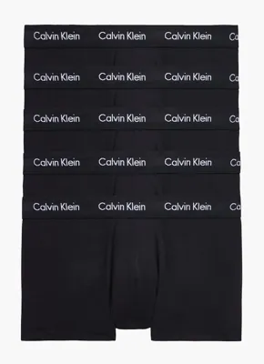 Calvin Klein 5-Pack Low Rise Trunks - Boxershorts - Multipack lage boxershorts - Hipsters heren - M - Zwart - Onderbroek heren heren heren heren