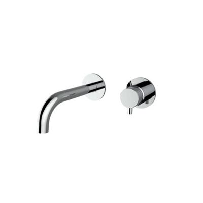 Plieger Napoli inbouw wandkraan 1 hendel met uitloop 18.3cm incl. inbouwdeel chroom 500428PLI0 chrome