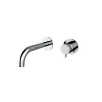 Plieger Napoli inbouw wandkraan 1 hendel met uitloop 18.3cm incl. inbouwdeel chroom 500428PLI0 chrome - thumbnail